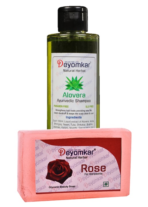 Herbal Alovera Shampoo with  Rose Soap